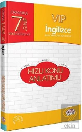 7. Sınıf VIP İngilizce Hızlı Konu Anlatımlı