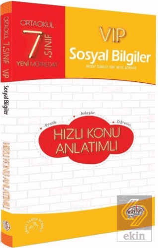 7. Sınıf VIP Sosyal Bilgiler Hızlı Konu Anlatımı