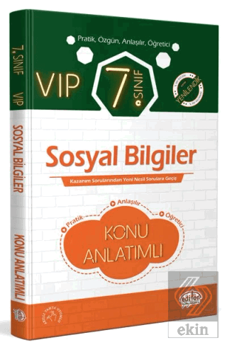 7. Sınıf VIP Sosyal Bilgiler Konu Anlatımı Editör