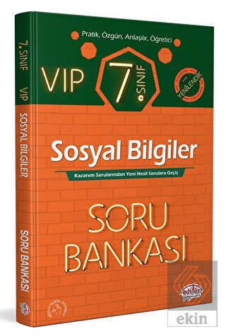 7. Sınıf VIP Sosyal Bilgiler Soru Bankası