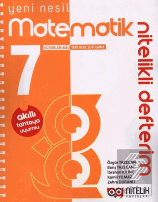 7. Sınıf Yeni Nesil Matematik Nitelikli Defterim