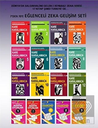 7\'den 70\'e Eğlenceli Zeka Gelişimi Seti (17 Kitap