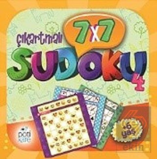 7x7 Çıkartmalı Sudoku - 4 (Çıkartmalı)