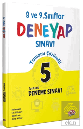 8-9. Sınıf Deneyap Tamamı Çözümlü 5 Deneme Sınavı