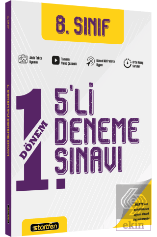 8. Sınıf 1. Dönem 5'li Genel Deneme Sınavı