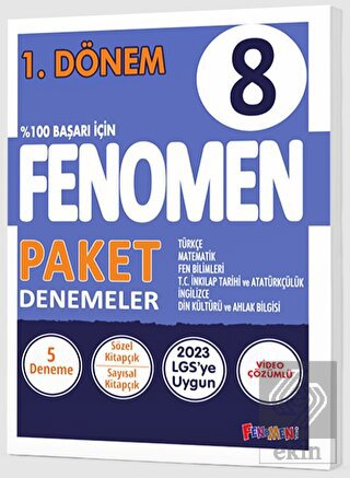 8. Sınıf 1. Dönem Fenomen Paket Denemeler