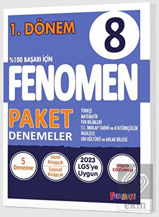 8. Sınıf 1. Dönem Fenomen Paket Denemeler