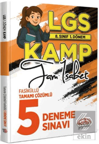 8. Sınıf 1. Dönem LGS Kamp Tam İsabet Fasiküllü Tamamı Çözümlü 5 Denem