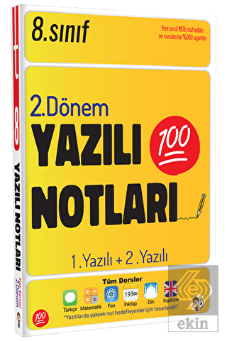 8. Sınıf 2. Dönem Yazılı Notları