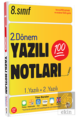 8. Sınıf 2. Dönem Yazılı Notları