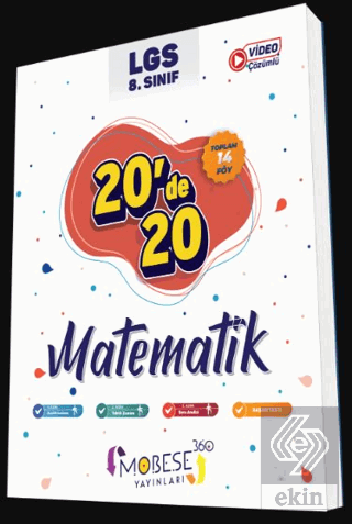 8. Sınıf 20 de 20 Matematik Kitabı