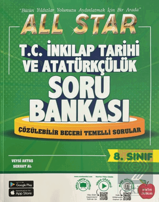 8. Sınıf All Star T.C. İnkılap Tarihi ve Atatürkçülük Soru Bankası Vey