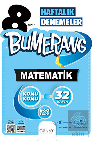 8. Sınıf Bumerang 32 Haftalık Matematik Denemeleri