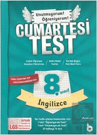8. Sınıf Cumartesi Test İngilizce
