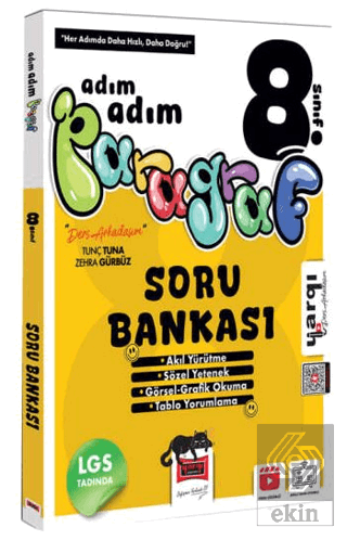 8. Sınıf Ders Arkadaşım Adım Adım Paragraf Soru Bankası