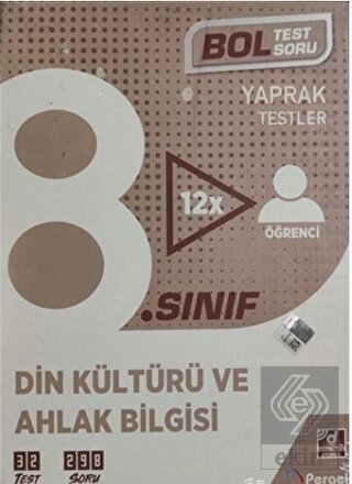 8. Sınıf Din Kültürü ve Ahlak Bilgisi Kutu Test