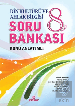 8. Sınıf Din Kültürü ve Ahlak Bilgisi Soru Bankası