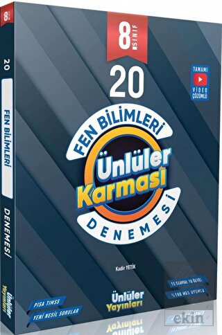 8. Sınıf Fen Bilimleri 20 Branş Deneme