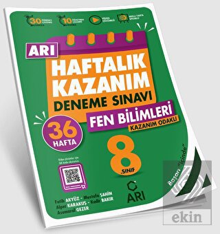 8. Sınıf Fen Bilimleri Arı Haftalık Kazanım Deneme