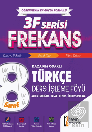 8. Sınıf Frekans Türkçe Ders İşleme Föyü