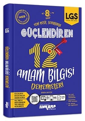 8.Sınıf LGS Güçlendiren 12 Anlam Bilgisi Denemeler
