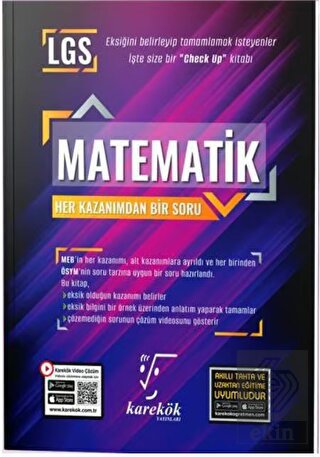 8. Sınıf Her Kazanımdan Bir Soru Matematik