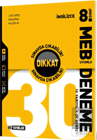 8. Sınıf İngilizce 30 Deneme