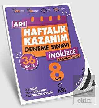 8. Sınıf İngilizce Arı Haftalık Kazanım Deneme