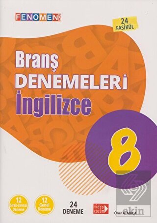 8. Sınıf İngilizce Branş Denemeleri Fenomen Okul Y