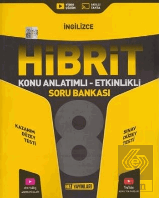 8. Sınıf İngilizce HİBRİT Konu Anlatımlı Etkinlikli Soru Bankası