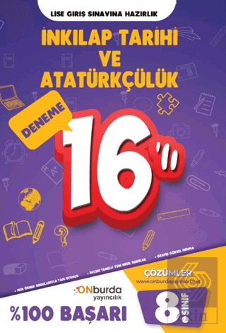 8. Sınıf İnkılap Yeni Nesil Branş Denemeleri ONbur