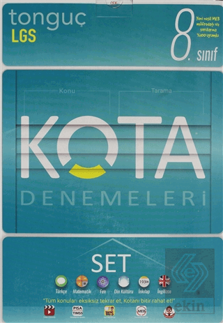 8. Sınıf Kota Konu Tarama Denemeleri Tüm Dersler S