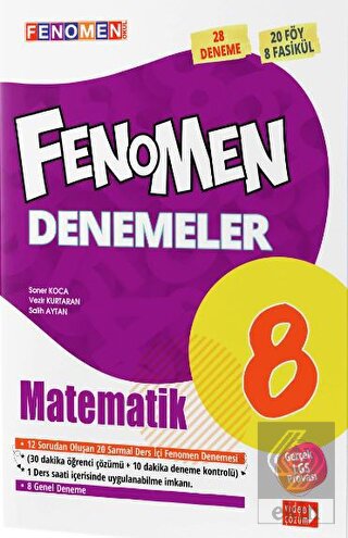 8. Sınıf LGS 1. Dönem Matematik Fenomen 7'li Denem