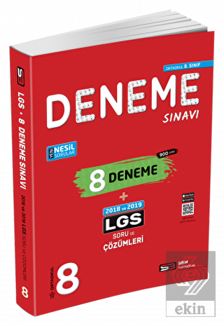 8. Sınıf LGS 8 Deneme Sınavı Soru Bankası