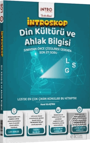 8. Sınıf LGS Din Kültürü ve Ahlak Bilgisi İntroskop Soru Bankası Hami 