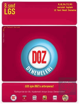 8.Sınıf LGS Doz Denemeleri Tonguç Akademi