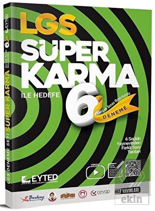 8. Sınıf LGS EYTED Süper Karma 6'lı Deneme Seti