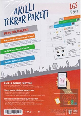 8. Sınıf LGS Fen Bilimleri Akıllı Tekrar Paketleri