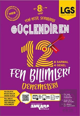 8. Sınıf LGS Fen Bilimleri Güçlendiren 12 Deneme