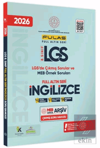 8. Sınıf LGS Full Altın Seri İngilizce MEB Çıkmış Soru Bankası