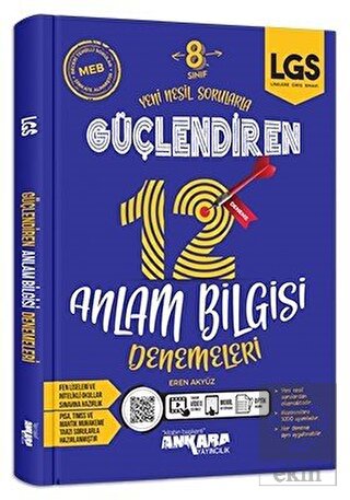 8.Sınıf LGS Güçlendiren 12 Anlam Bilgisi Denemeler