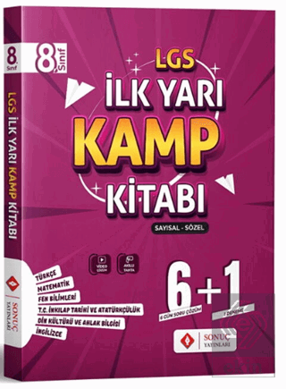 8. Sınıf LGS Sayısal Sözel İlk Yarı Kamp Kitabı