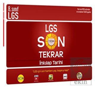 8. Sınıf LGS Son Tekrar İnkılap Tarihi