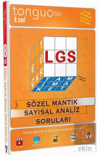 8. Sınıf LGS Sözel Mantık Sayısal Analiz Soruları