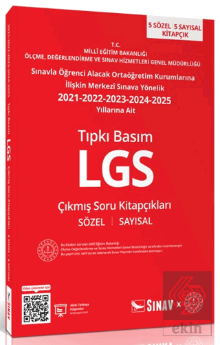 8. Sınıf LGS Tıpkı Basım Son 5 Yıl Çıkmış Soru Kitapçıkları