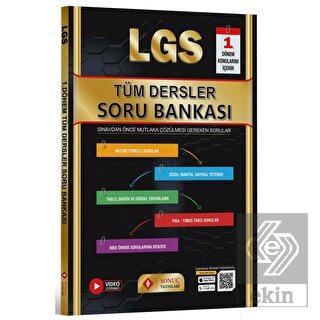 8. Sınıf LGS Tüm Dersler Soru Bankası 1.Dönem Sonu