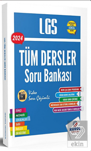 8. Sınıf LGS Tüm Dersler Soru Bankası Video Çözüml