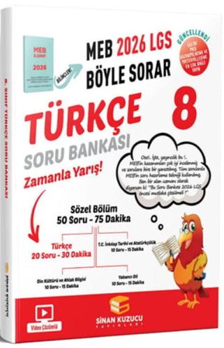 8. Sınıf LGS Türkçe MEB Böyle Sorar Soru Bankası