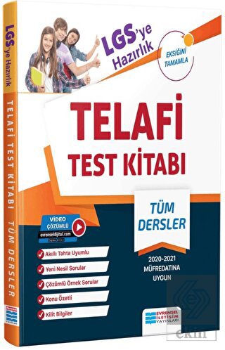 8. Sınıf LGS'ye Hazırlık Tüm Dersler Telafi Test K
