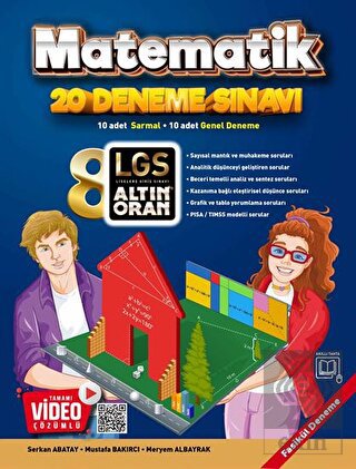 8.Sınıf Matematik 20 Deneme Sınavı
